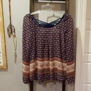 Womens size M Charming Charlie's boho top